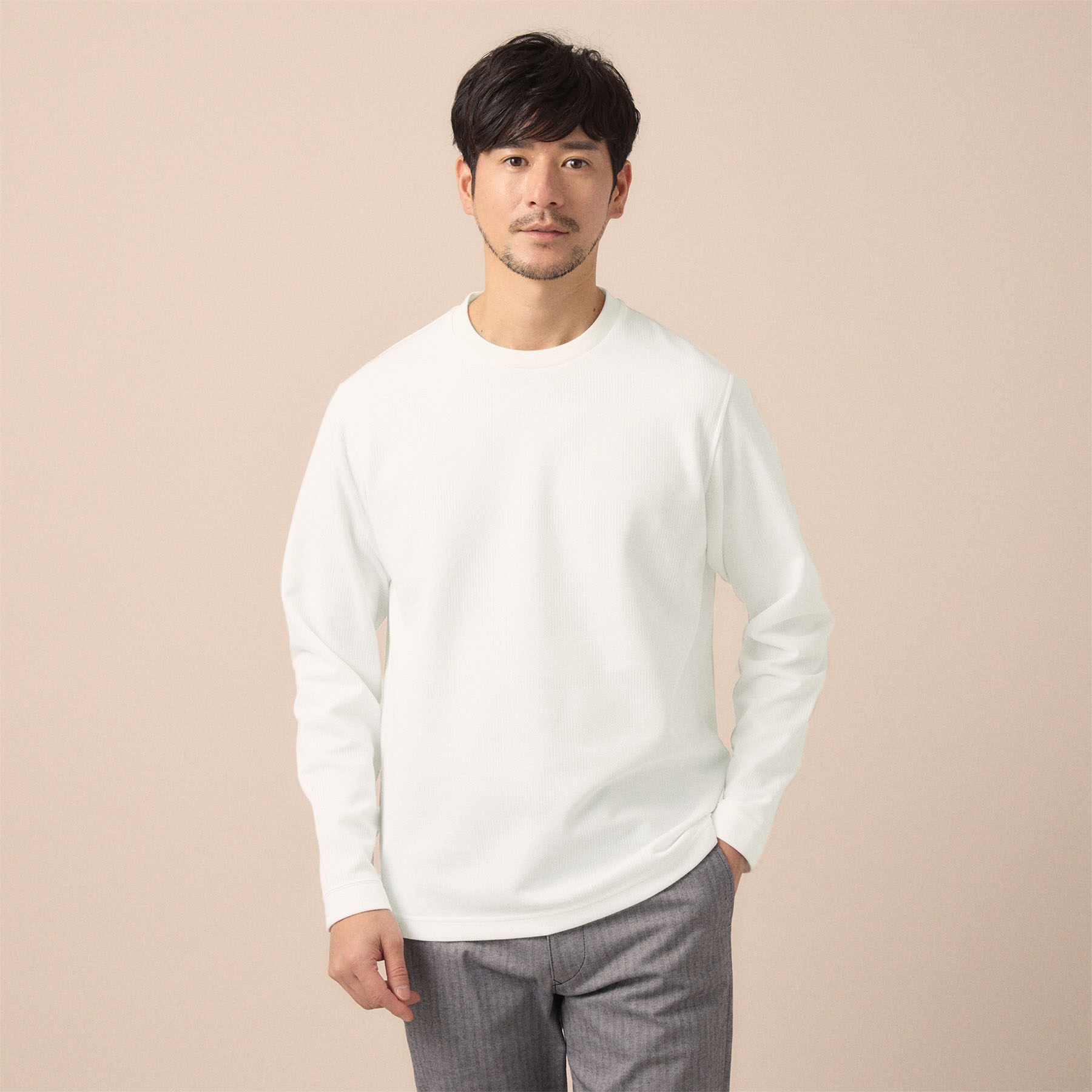 TAKEO KIKUCHI「【尾州ファブリック】ジャカードカットソー」|Tシャツ・カットソー|