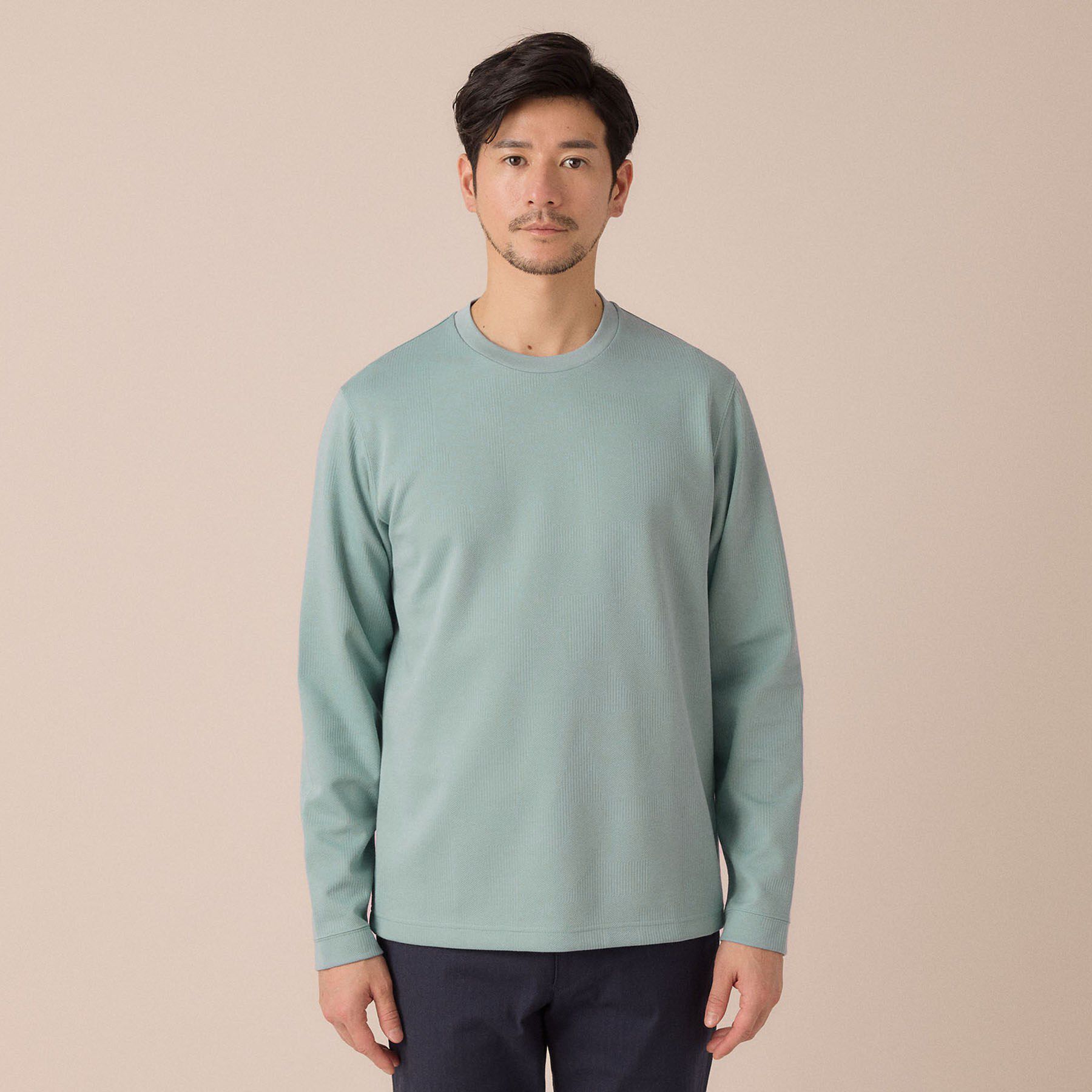 TAKEO KIKUCHI「【尾州ファブリック】ジャカードカットソー」|Tシャツ・カットソー|