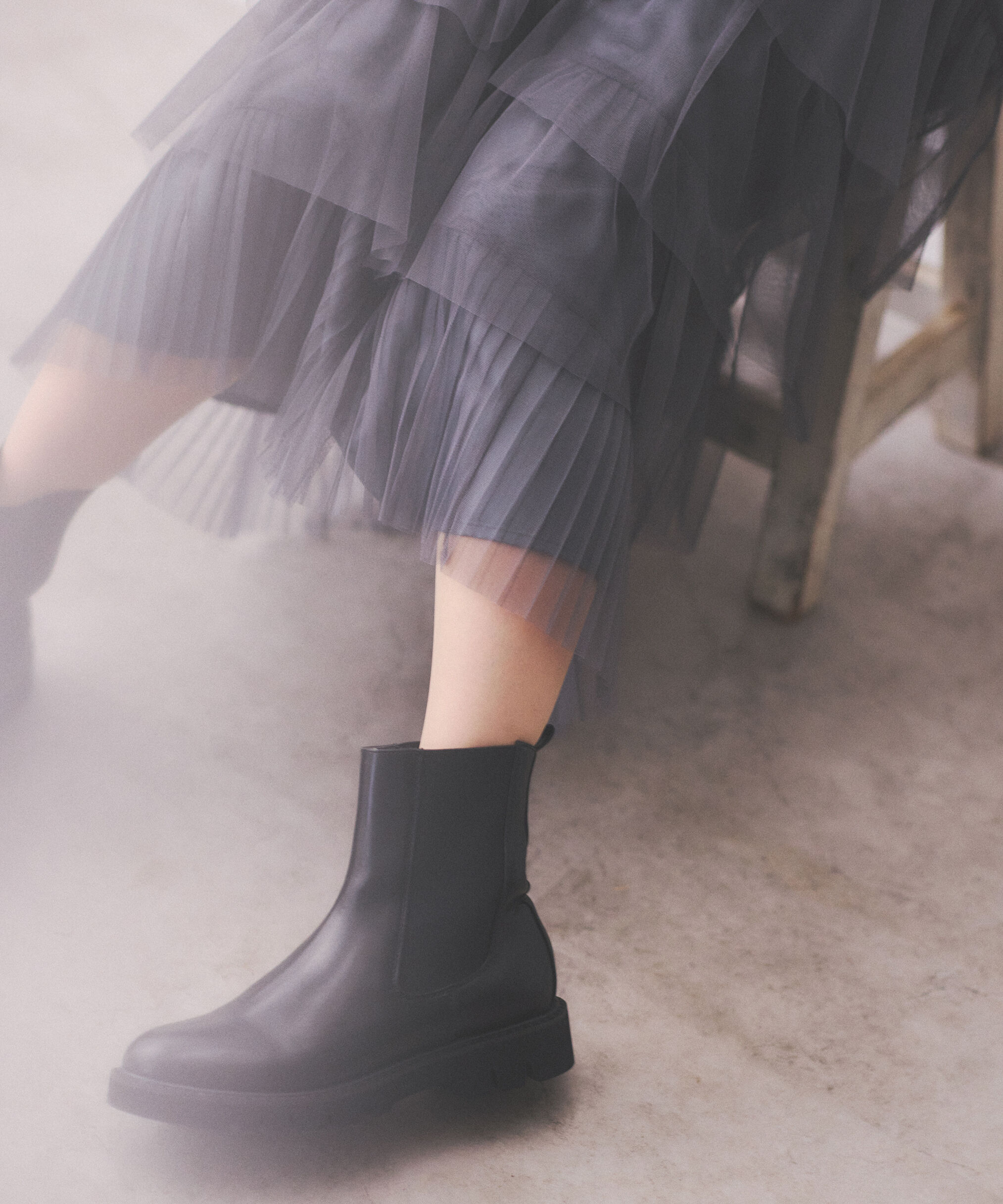 PROPORTION BODY DRESSING「部分プリーツティアードスカート　25AW」|スカート|