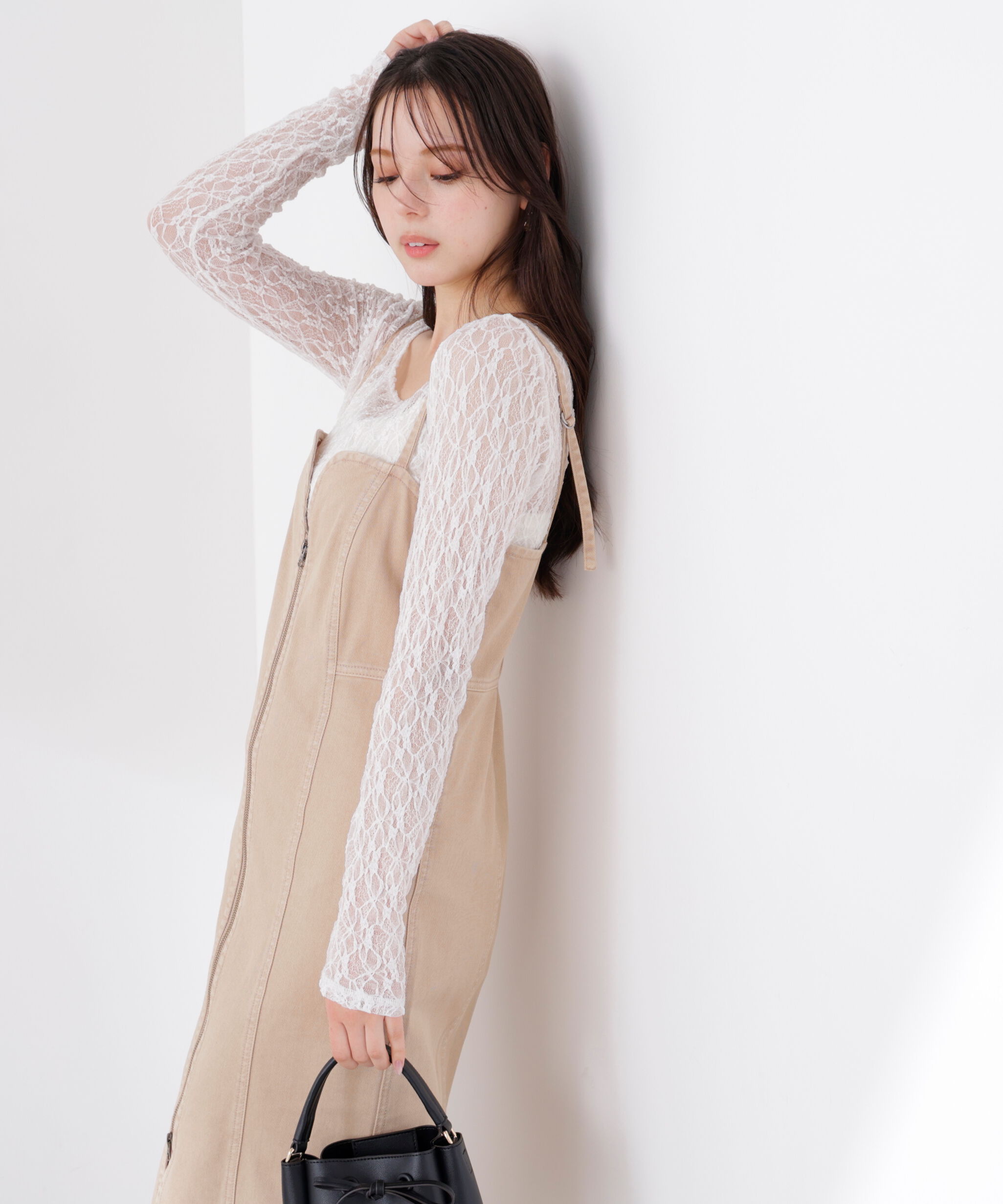PROPORTION BODY DRESSING「〈a/mie〉デニムジャンスカ　26SS」|ワンピース|