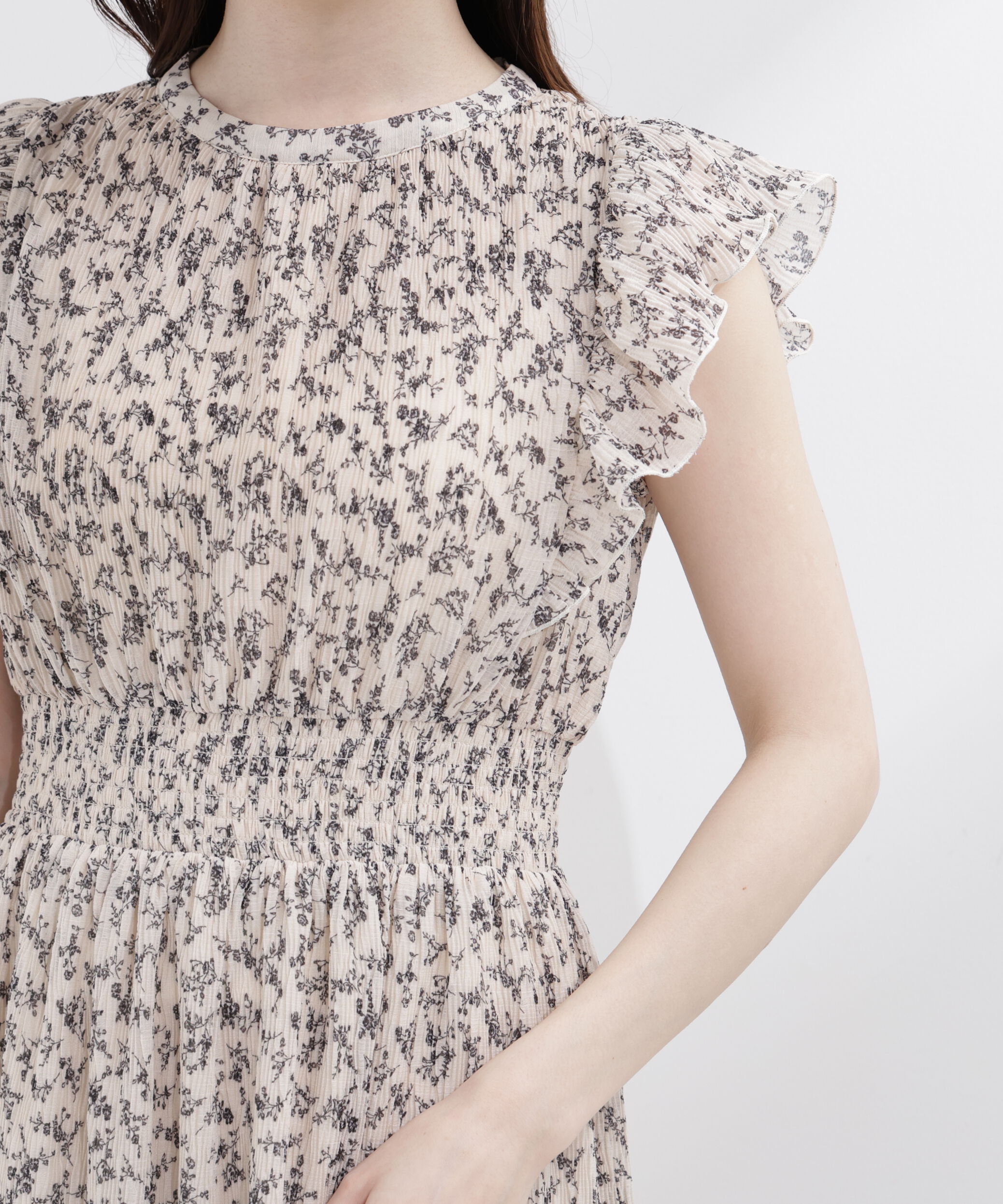 PROPORTION BODY DRESSING「小花楊柳ロングワンピース 26AW」|ワンピース|