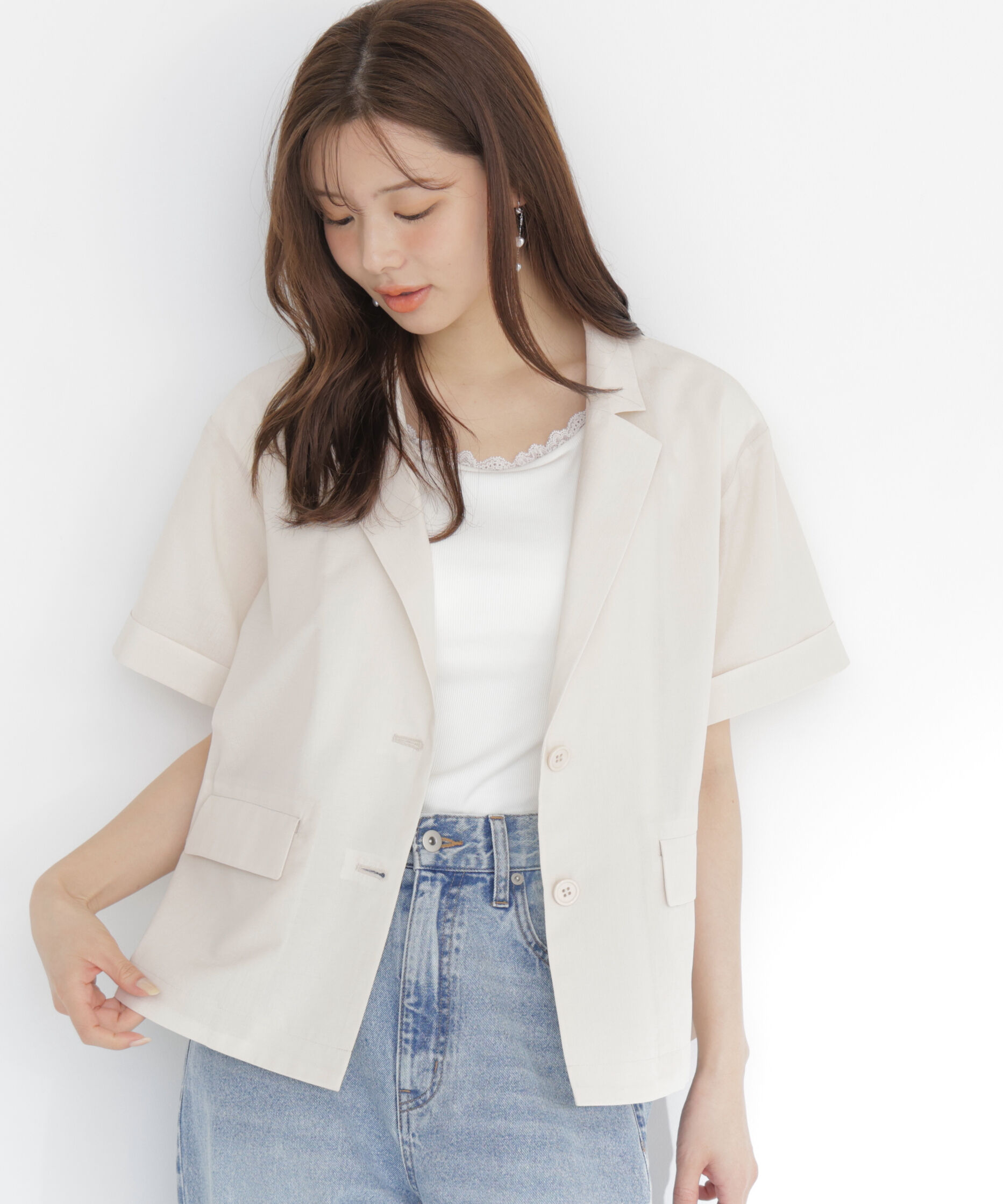 PROPORTION BODY DRESSING「＜a/mie＞ハーフスリーブジャケット」|その他|