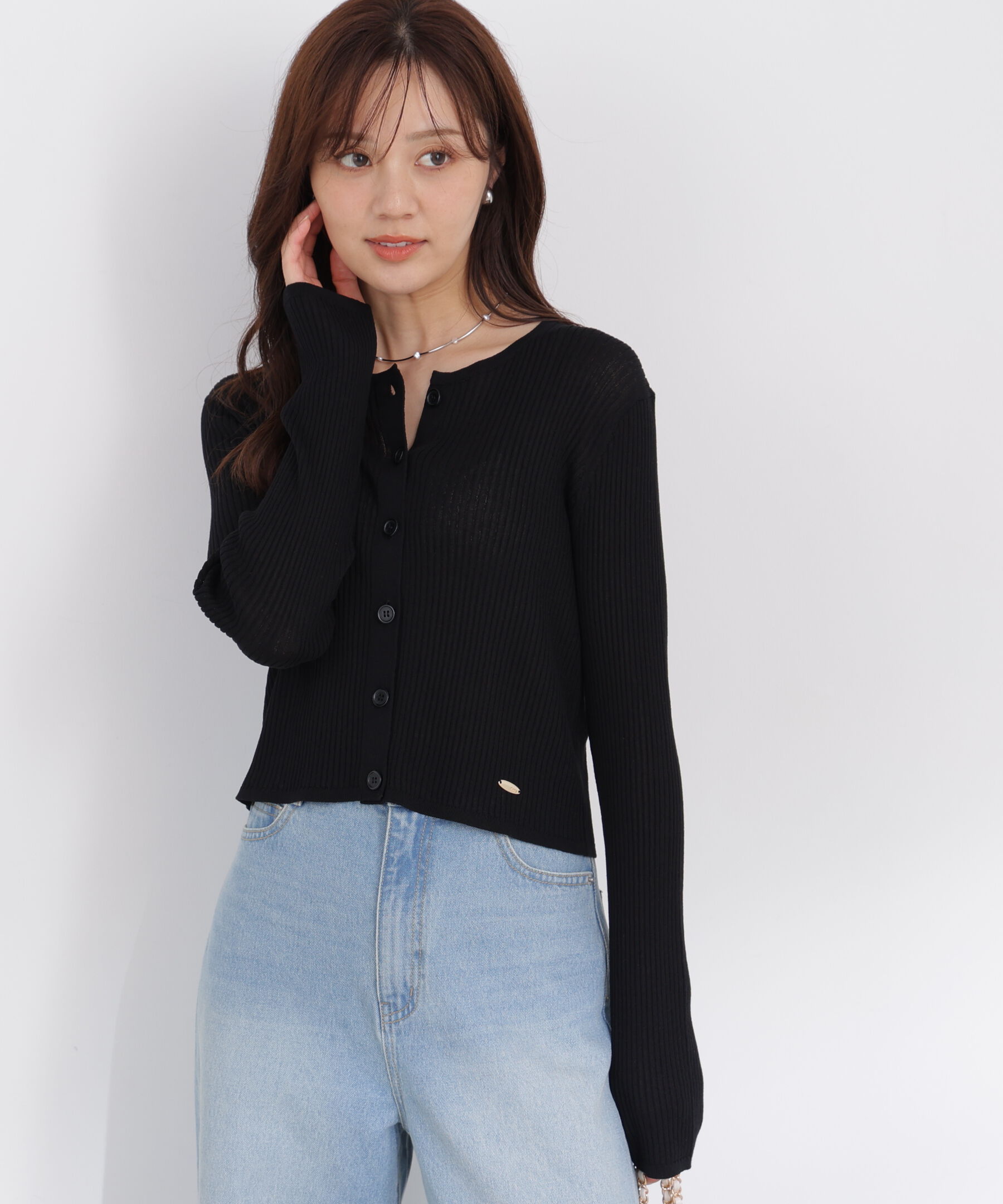 PROPORTION BODY DRESSING「＜a/mie＞リブニットカーディガン 26AW」|カーディガン|