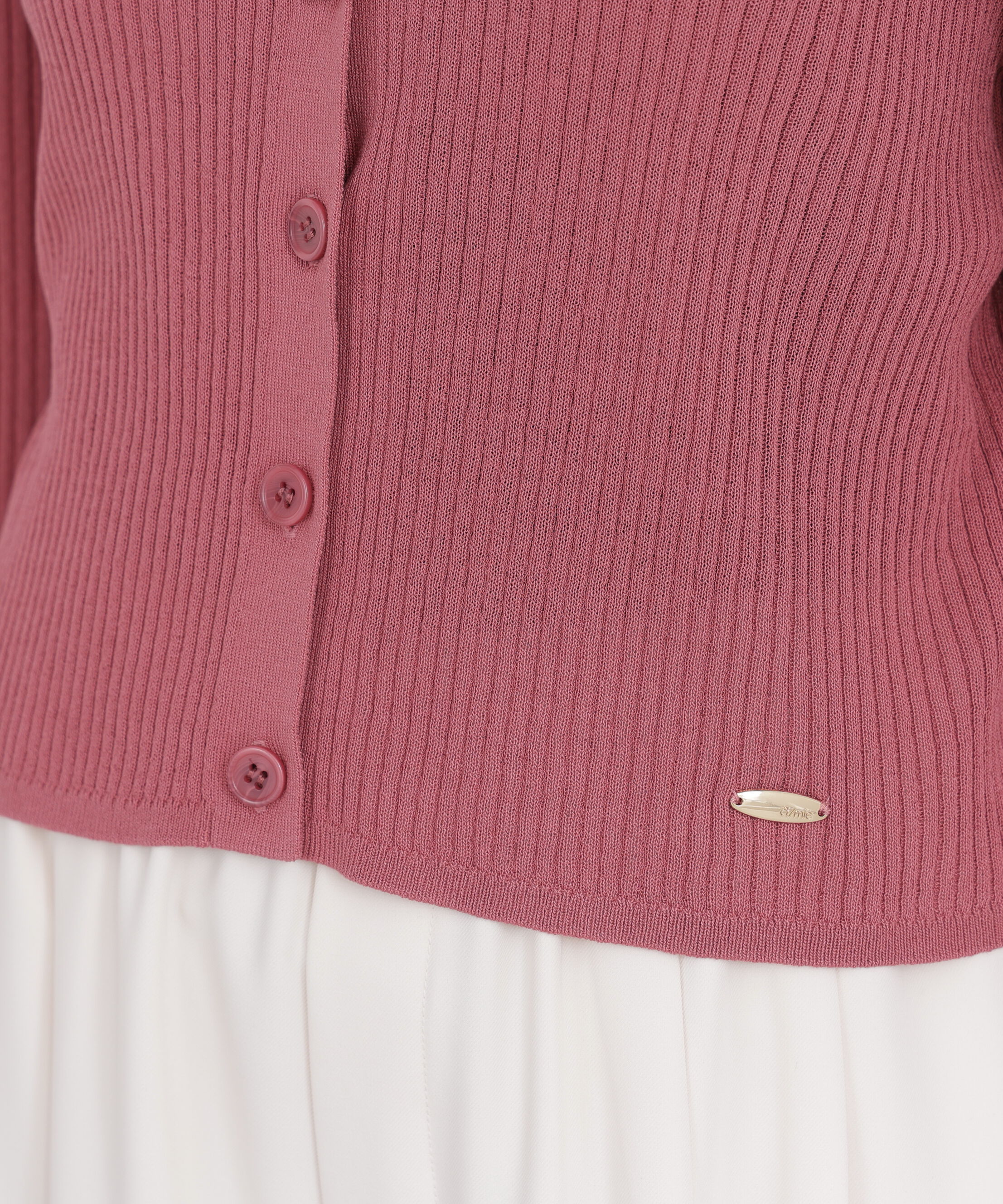 PROPORTION BODY DRESSING「＜a/mie＞リブニットカーディガン 26AW」|カーディガン|