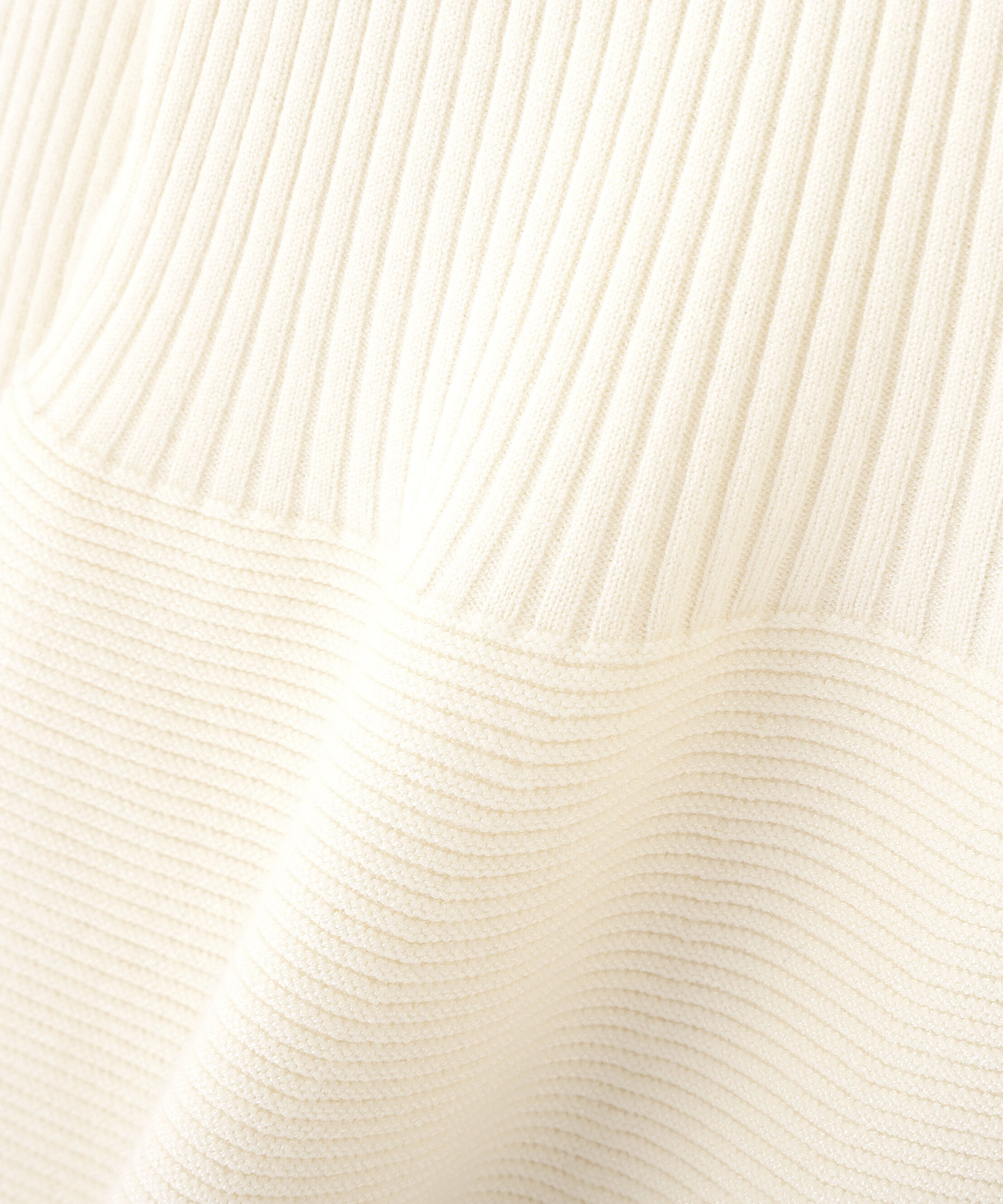 PROPORTION BODY DRESSING「シアー切り替えペプラムニット 26AW」|ニット・セーター|