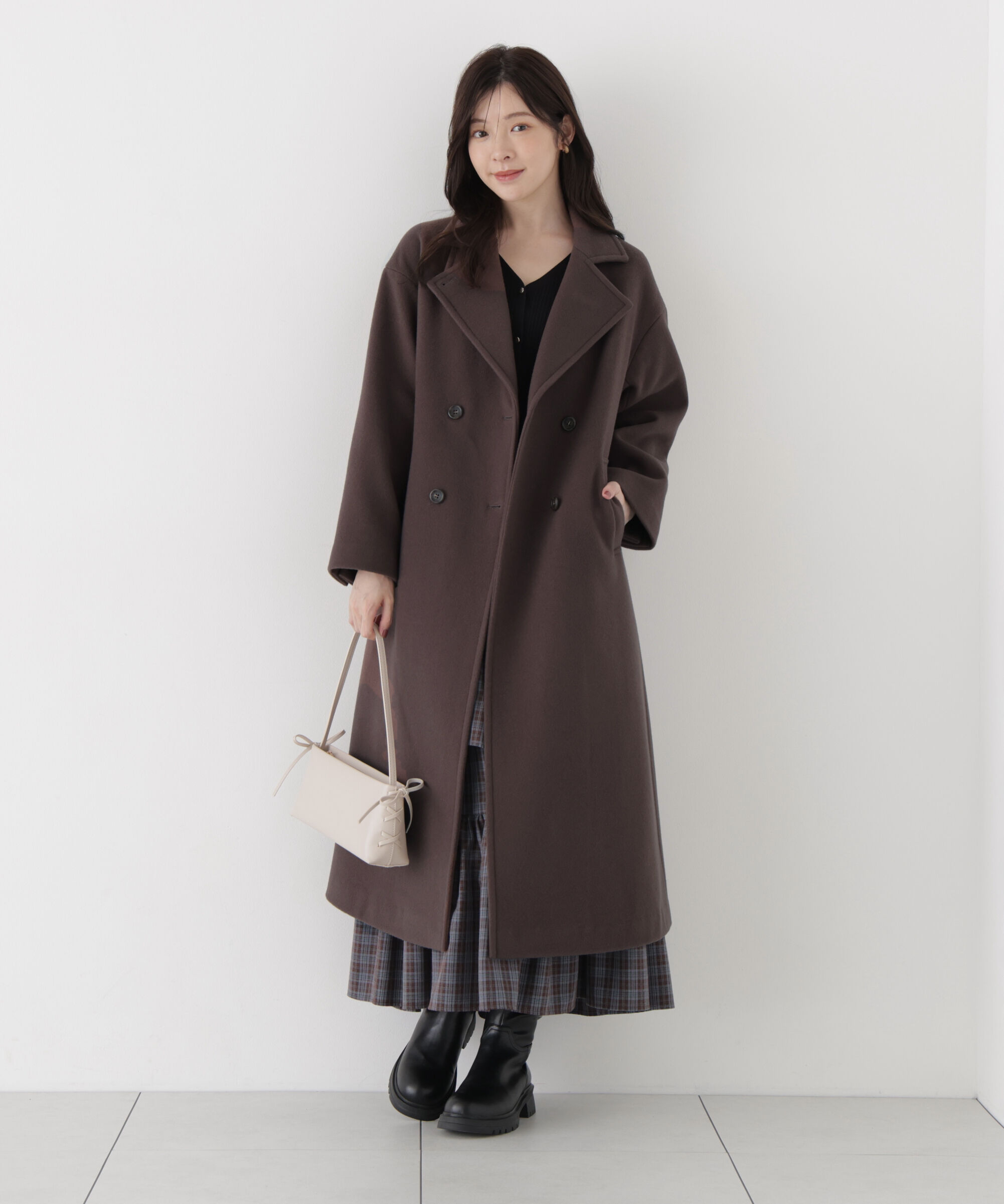 PROPORTION BODY DRESSING「チェック柄ティアードスカート」|スカート|