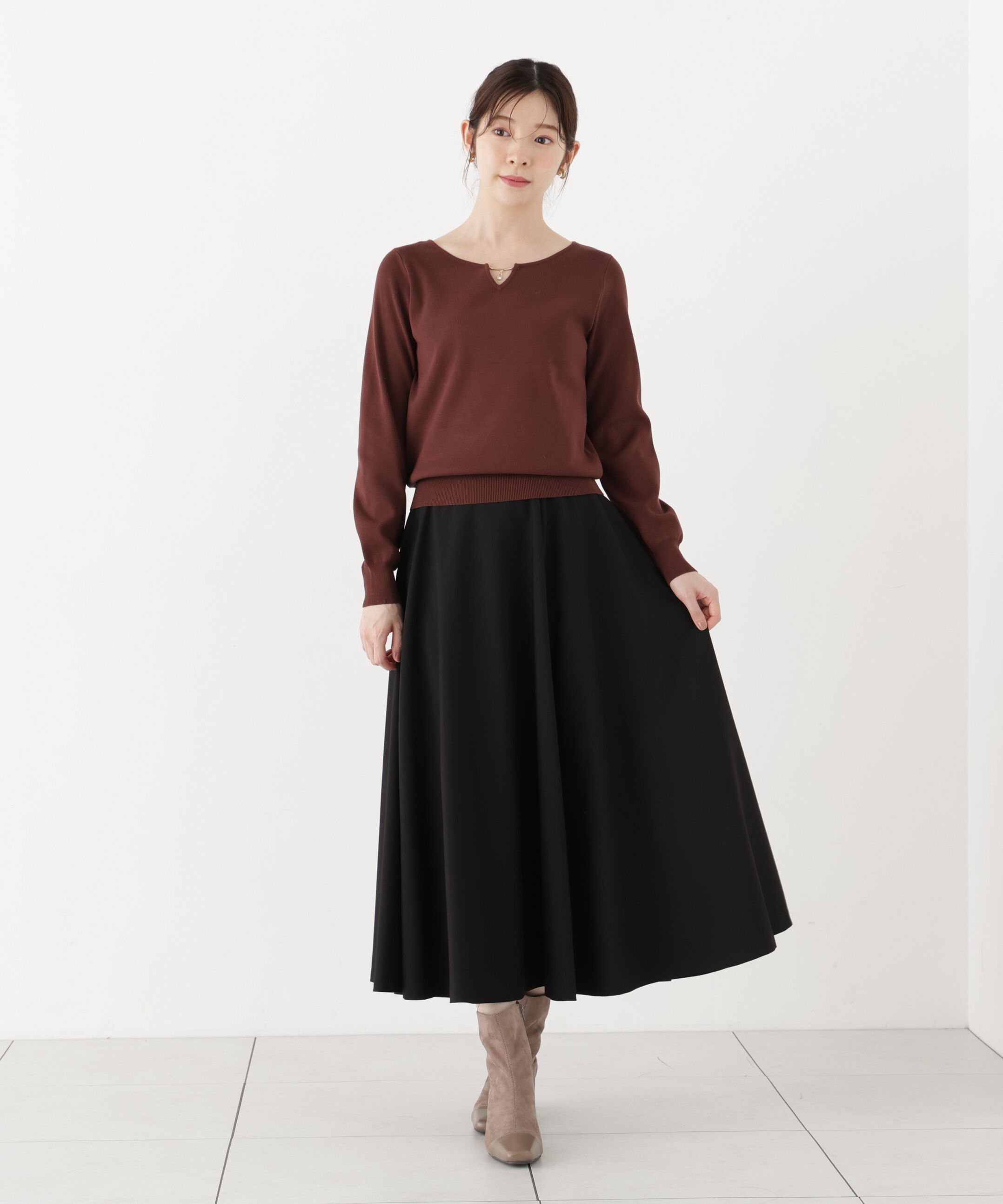 PROPORTION BODY DRESSING「オータムフレアスカート」|スカート|