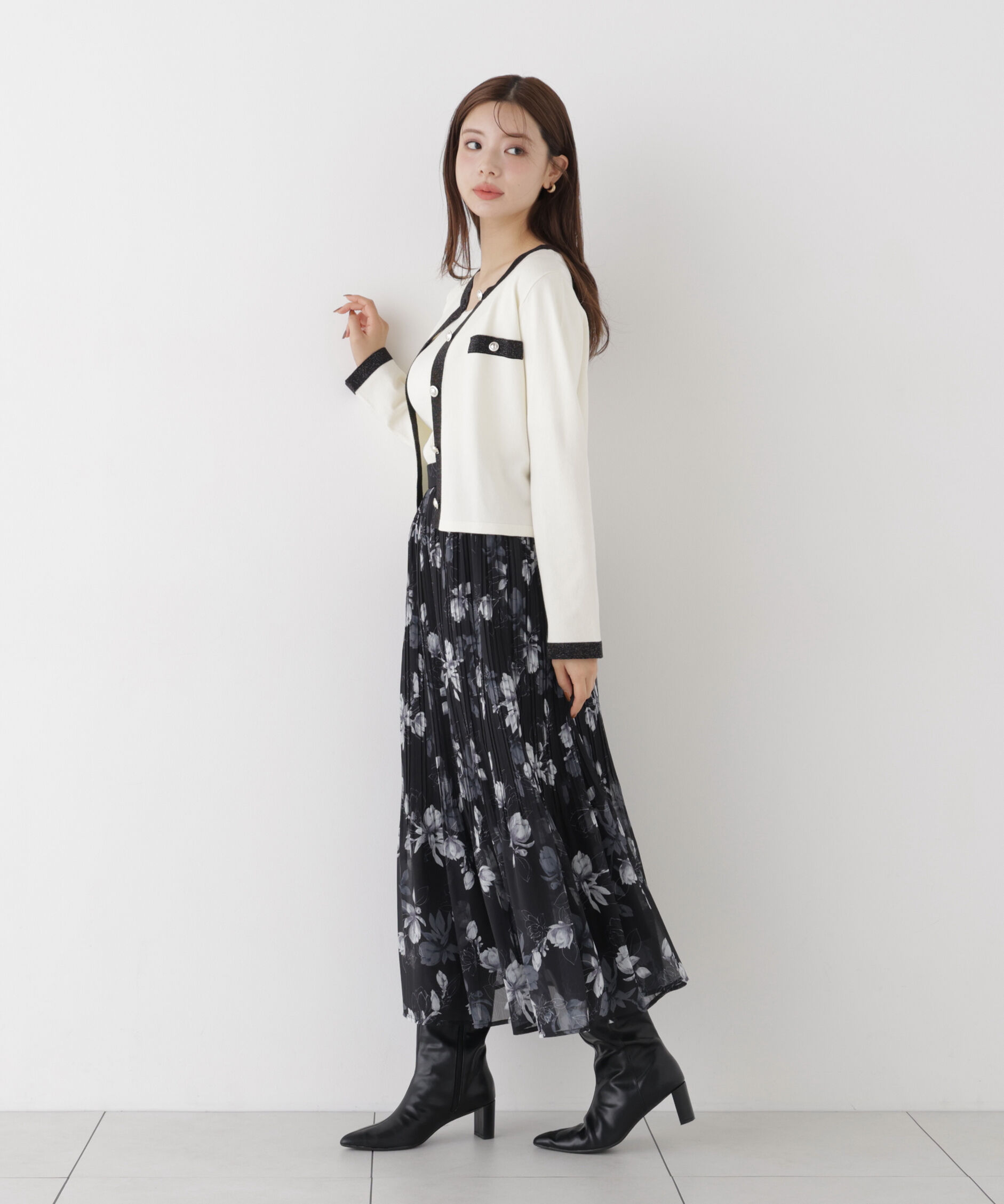 PROPORTION BODY DRESSING「バイカラーアンサンブルニット」|ニット・セーター|