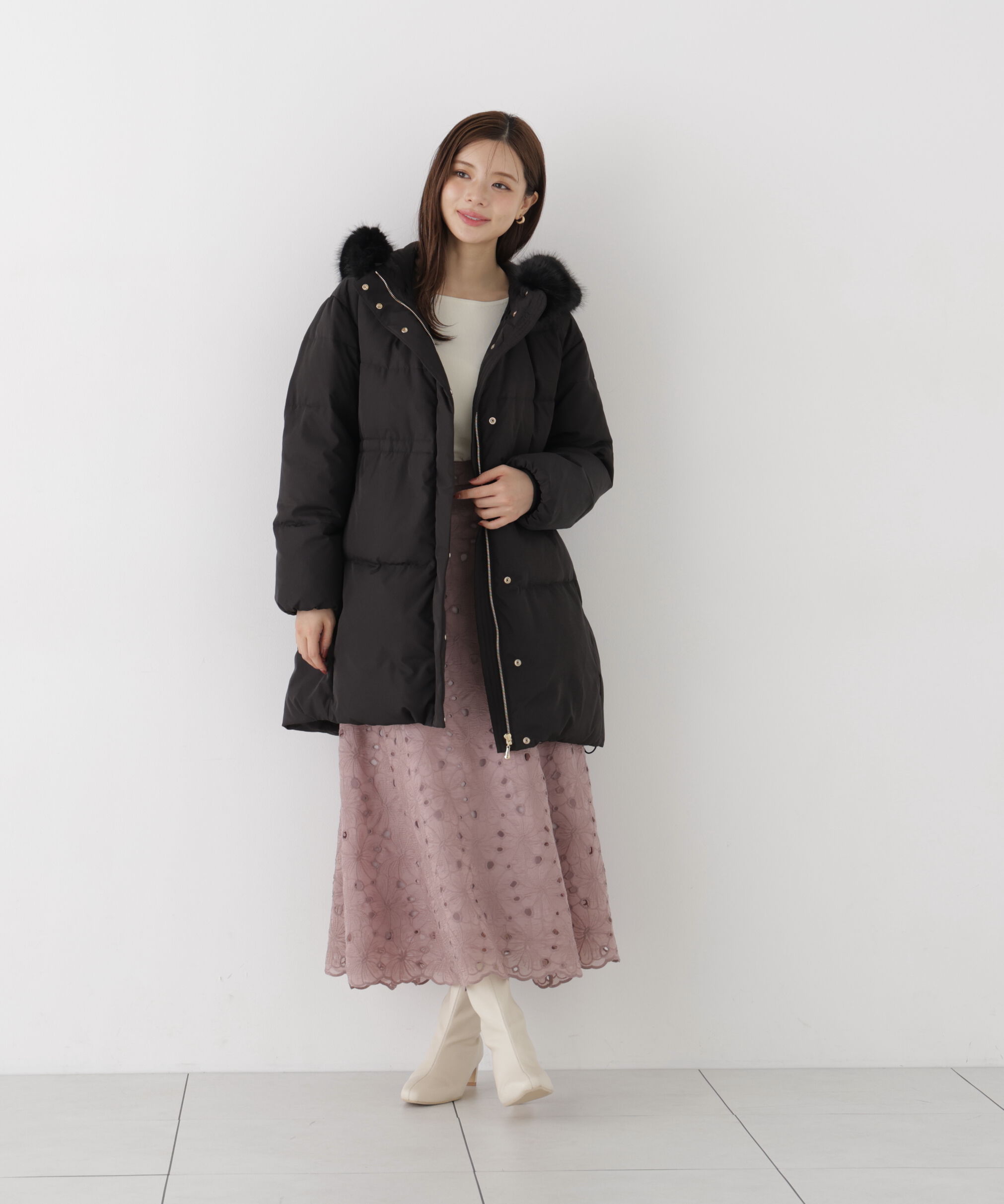 PROPORTION BODY DRESSING「パフスリーブ総針トップス 26AW」|ニット・セーター|