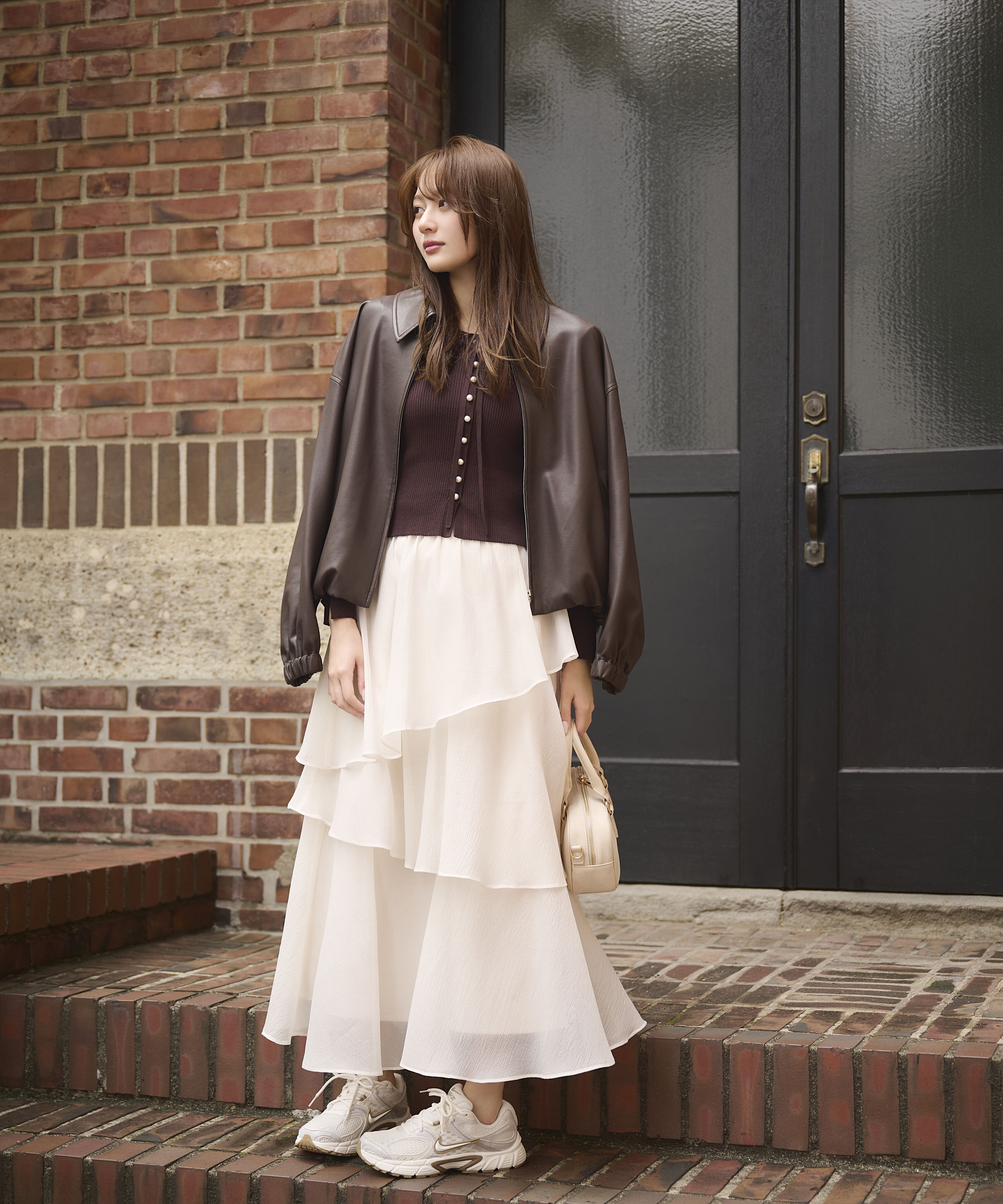 PROPORTION BODY DRESSING「パール付きリボンニット」|ニット・セーター|