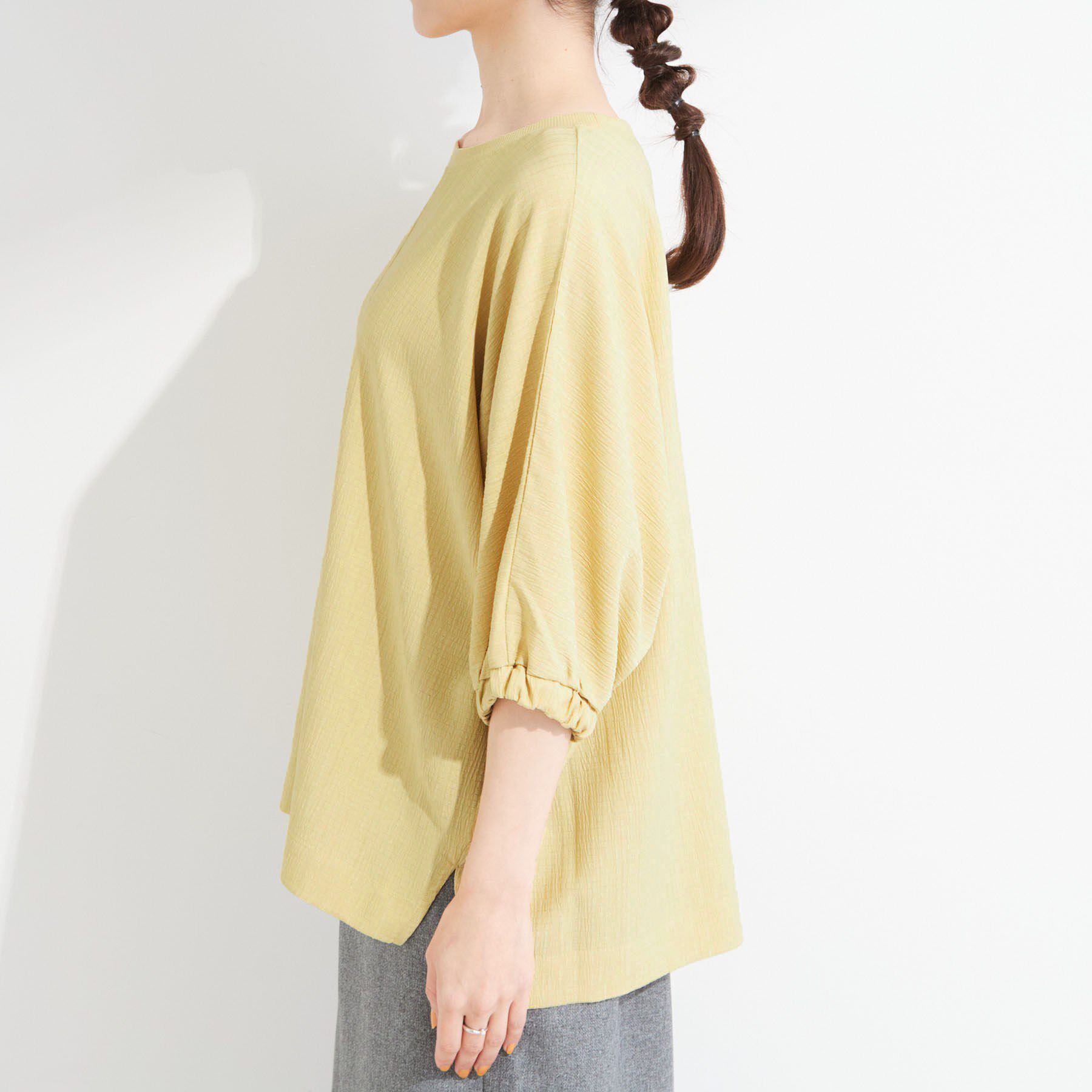 SHOO･LA･RUE「【インせず着られる/洗濯後しわになりにくい】しぼしぼドルマンブラウス」|シャツ・ブラウス|