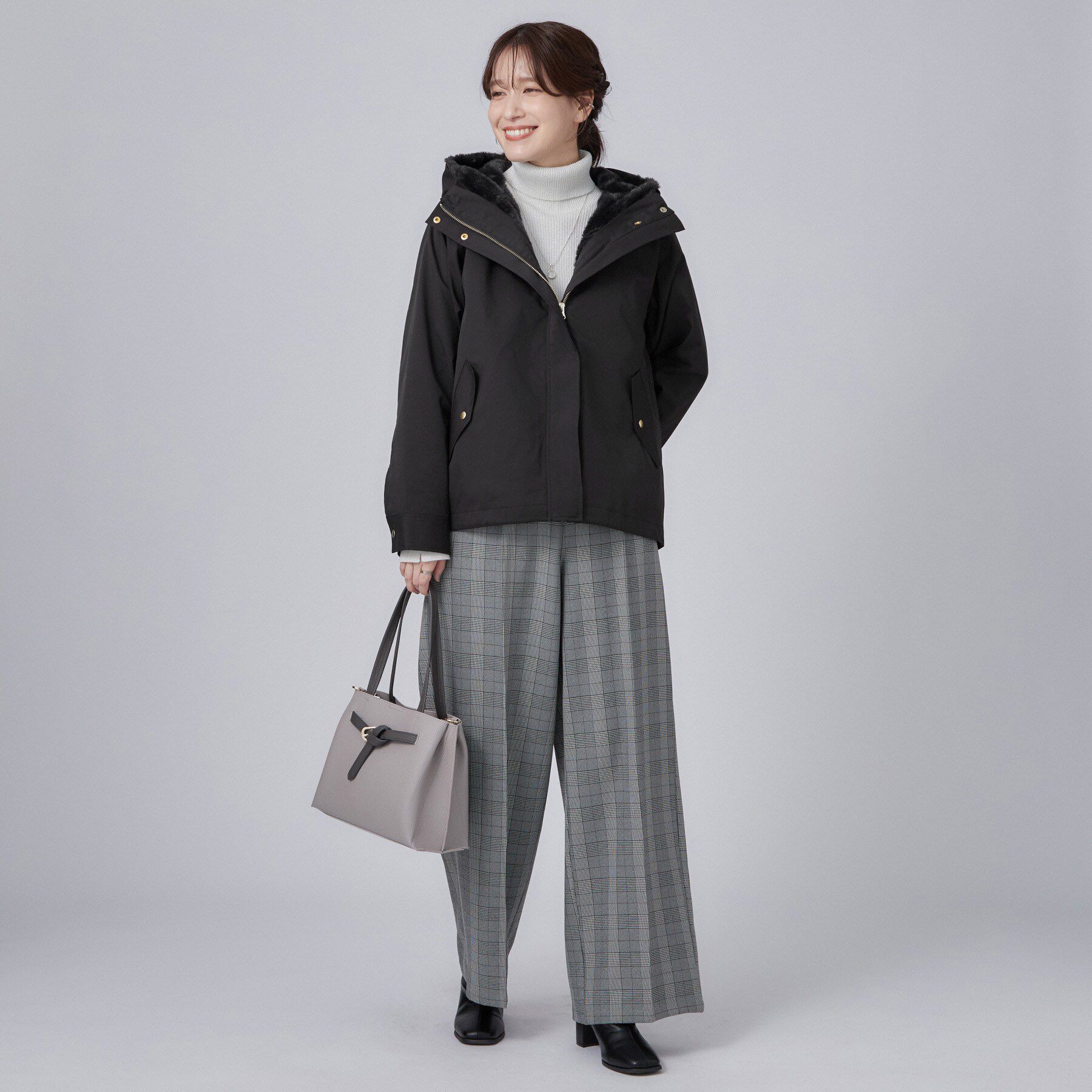 SHOO･LA･RUE「【洗濯機可/撥水/マルチWAY】ファーライナー付き 毎日欲張りマンパ」|ブルゾン・スタジャン|