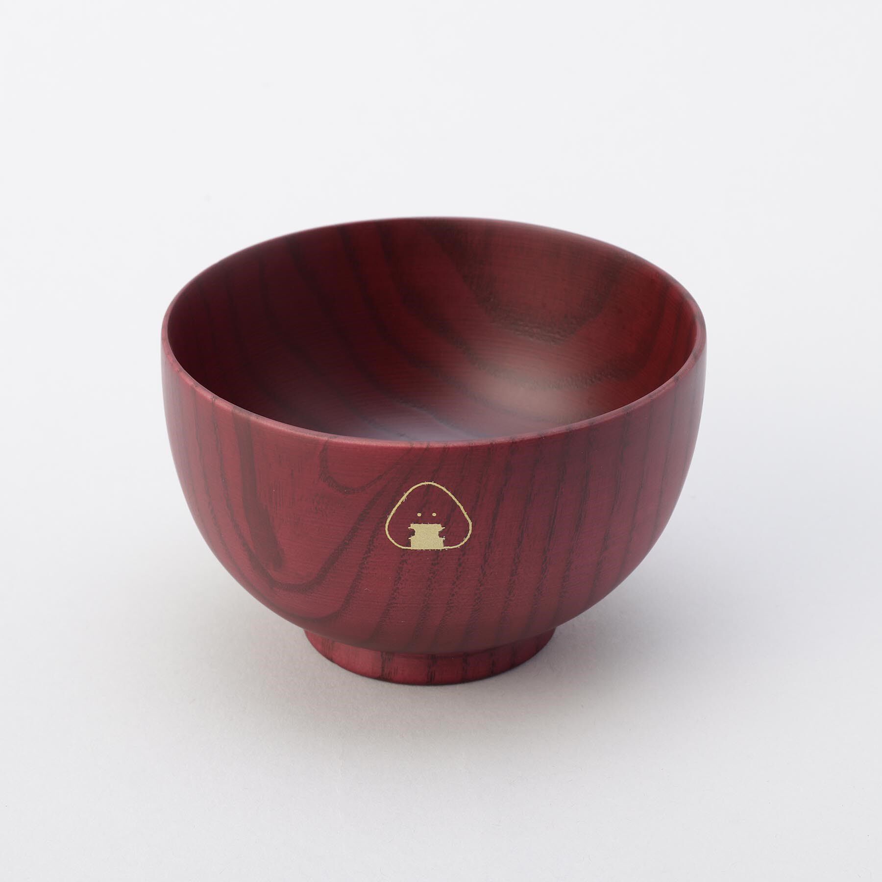 212 KITCHEN STORE「ぎゅっとおにぎりさん 木製汁椀 赤」|食器・キッチングッズ|その他
