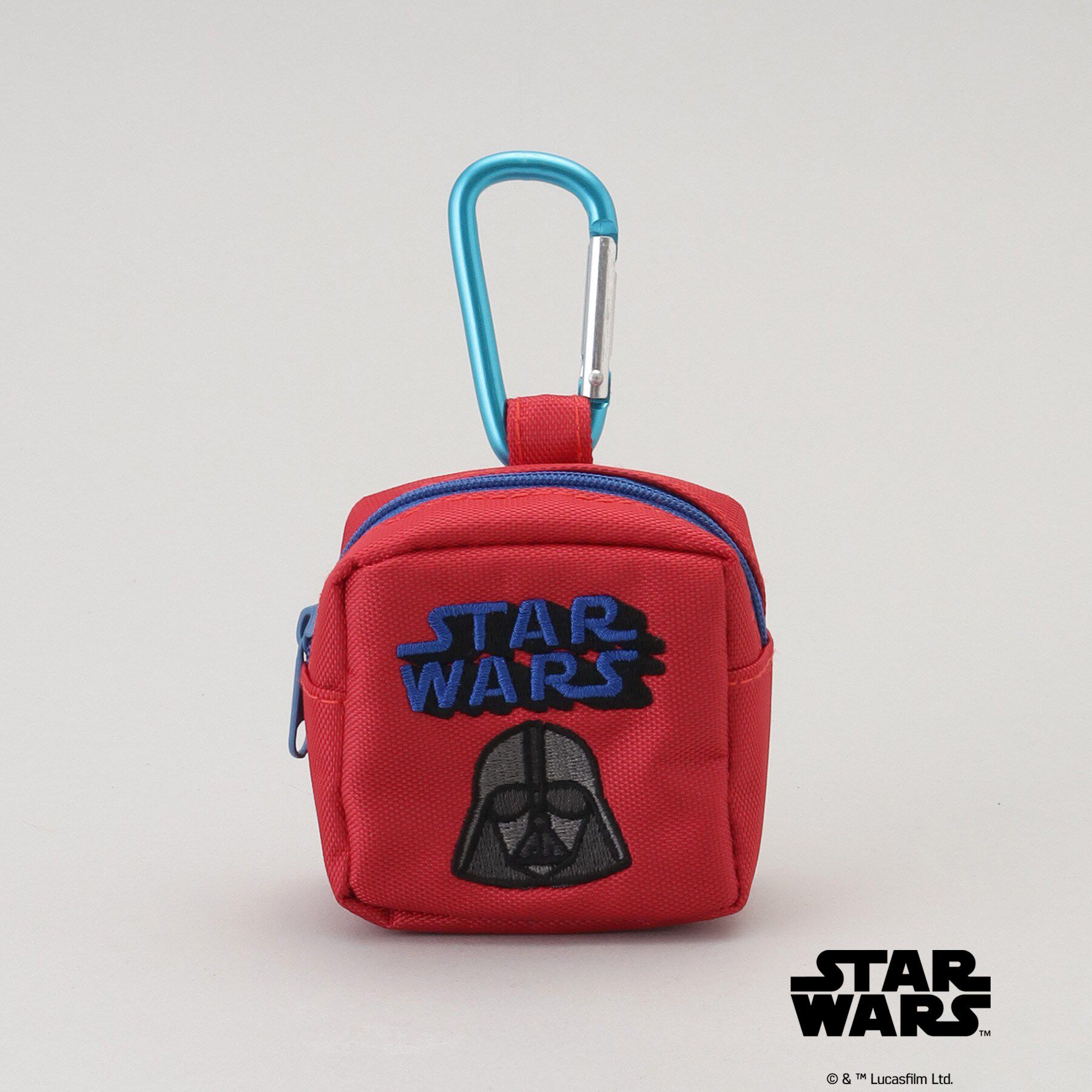 212 KITCHEN STORE「カラビナ付きミニ刺繍ポーチ ダース・ベイダー ロゴ ＜STAR WARS スター・ウォーズ ＞」|その他|