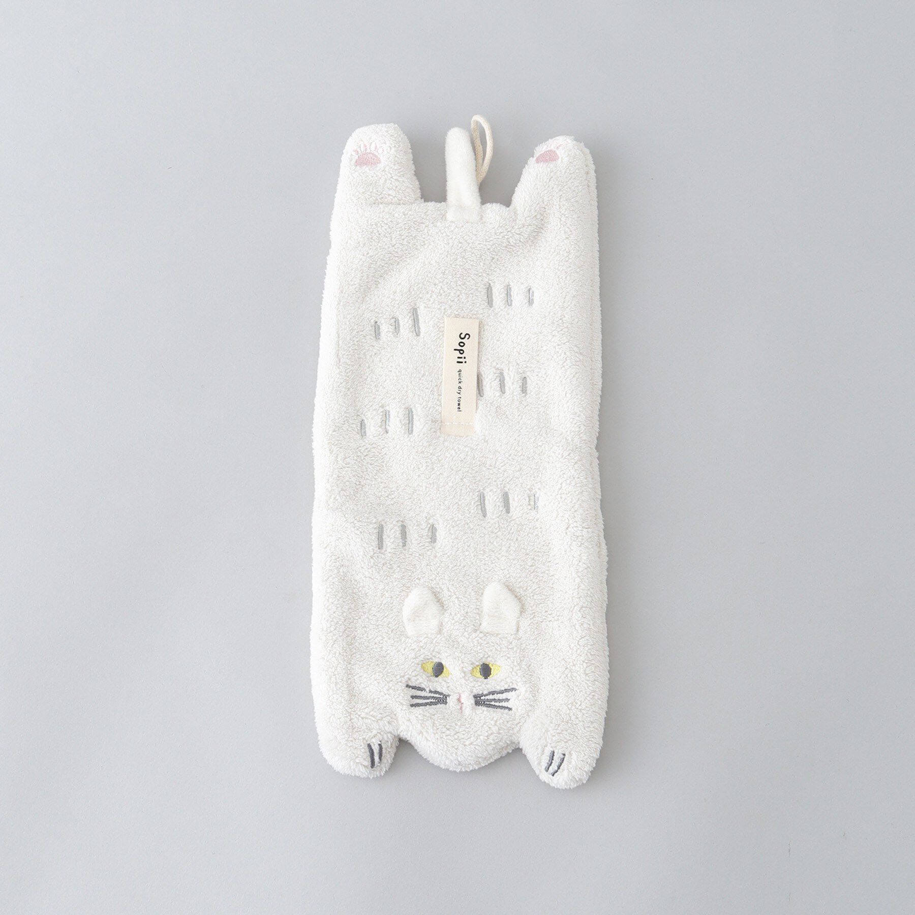 212 KITCHEN STORE「Sopii (ソピー) クイックドライタオル キャット ミニ WH」|タオル|その他