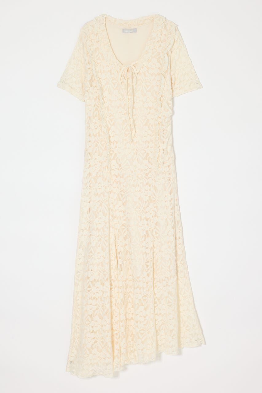 MOUSSY「CUT LACE ASYMMETRY ドレス」|ワンピース|
