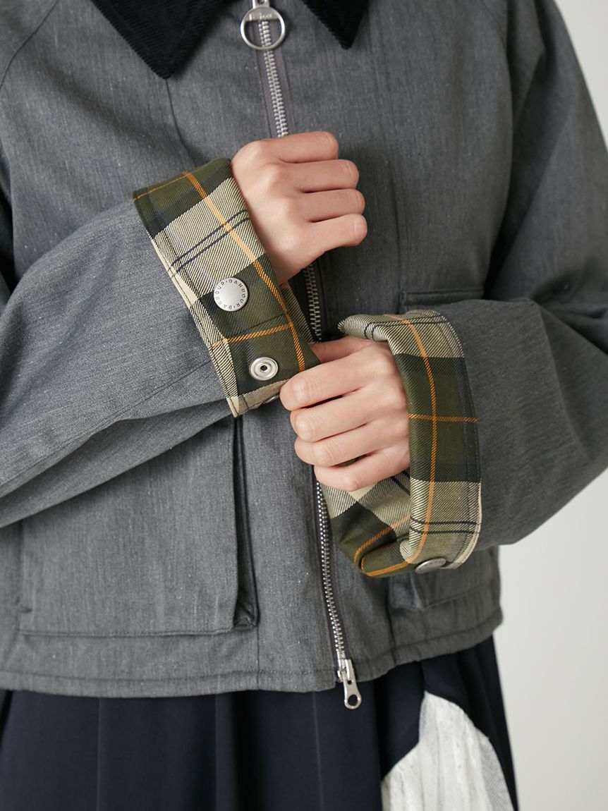 FRAY I.D「【撥水】【Barbour】ショートフライトジャケット」|ブルゾン・スタジャン|