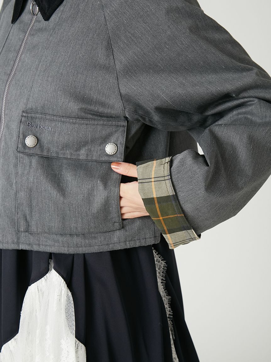 FRAY I.D「【撥水】【Barbour】ショートフライトジャケット」|ブルゾン・スタジャン|