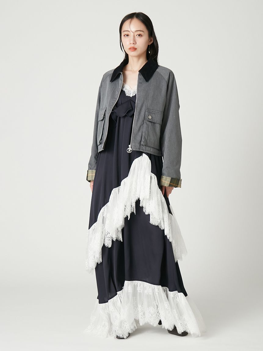 FRAY I.D「【撥水】【Barbour】ショートフライトジャケット」|ブルゾン・スタジャン|