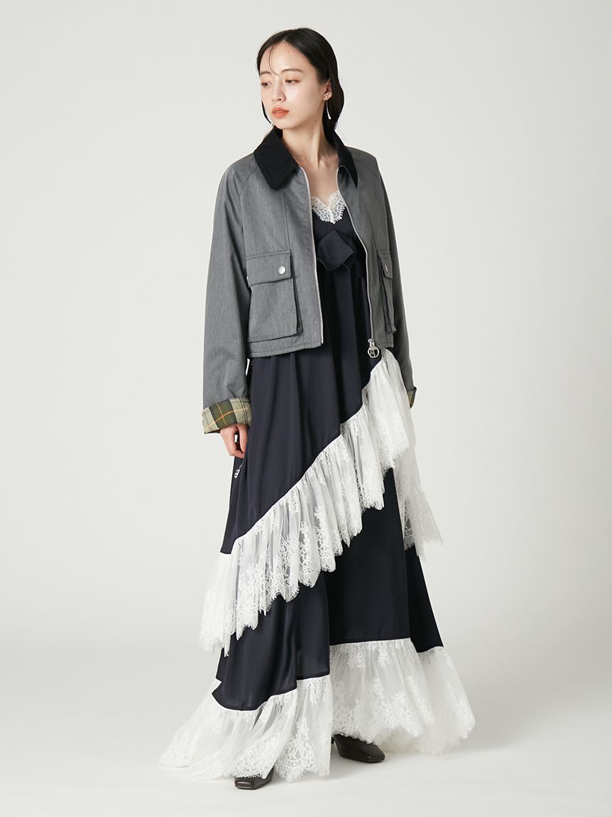 FRAY I.D「【撥水】【Barbour】ショートフライトジャケット」|ブルゾン・スタジャン|