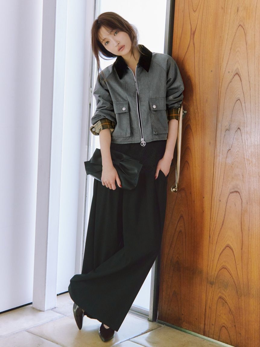 FRAY I.D「【撥水】【Barbour】ショートフライトジャケット」|ブルゾン・スタジャン|