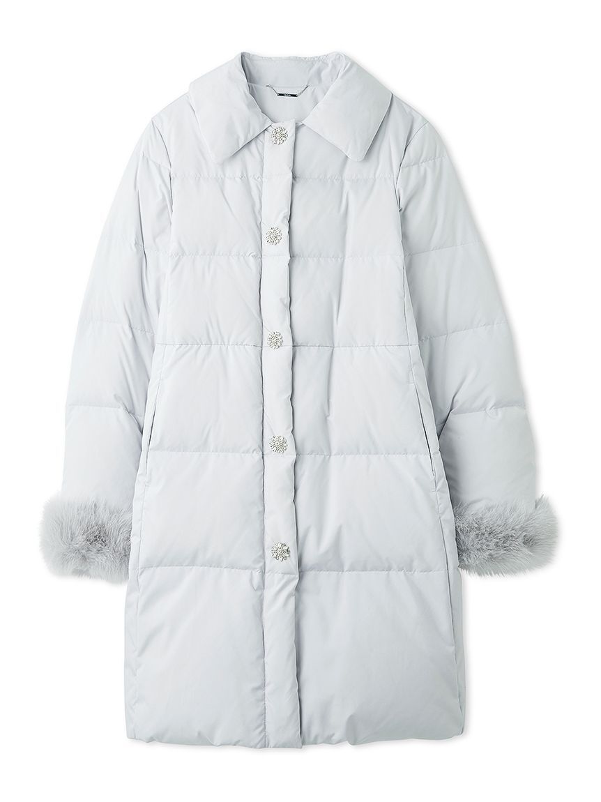 CELFORD「【WEB・一部店舗限定】ファースリーブダウンコート」|ダウン|LGRY