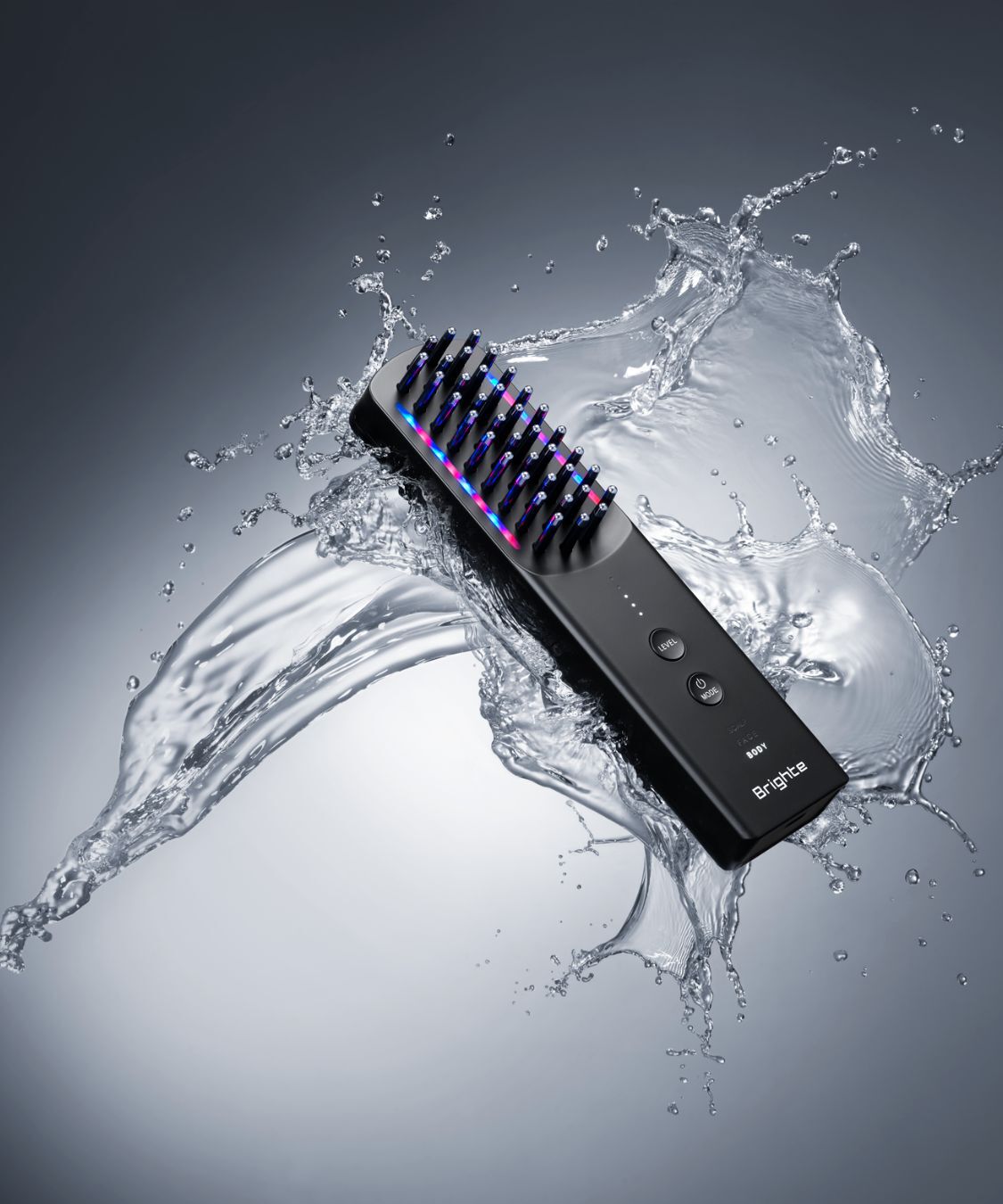 Brighte「Brighte ELEKI BRUSH+【ブライト エレキブラシプラス】ブラシ型美顔器　 青赤LED　ハリ感 EMS 　」|その他|