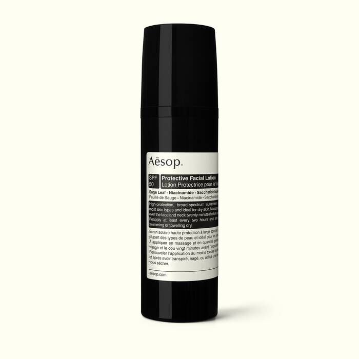 Aesop「ﾌﾟﾛﾃｸﾃｨﾌﾞ ﾌｪｲｼｬﾙ ﾛｰｼｮﾝ SPF50 50mL」|ＵＶケア|-