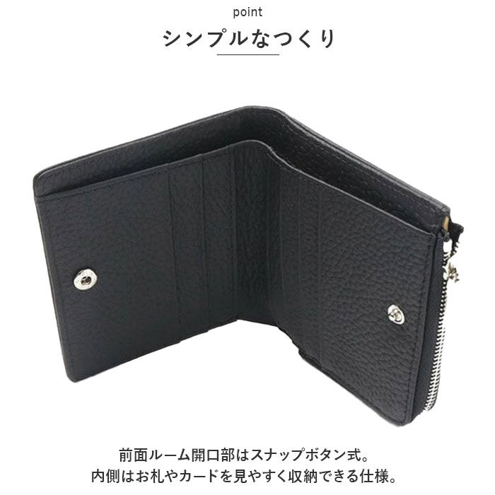 BACKYARD FAMILY「二つ折り財布 本革 通販 Blanc Pomm 財布 サイフ レディース メンズ ミニ財布 お財布」|財布|