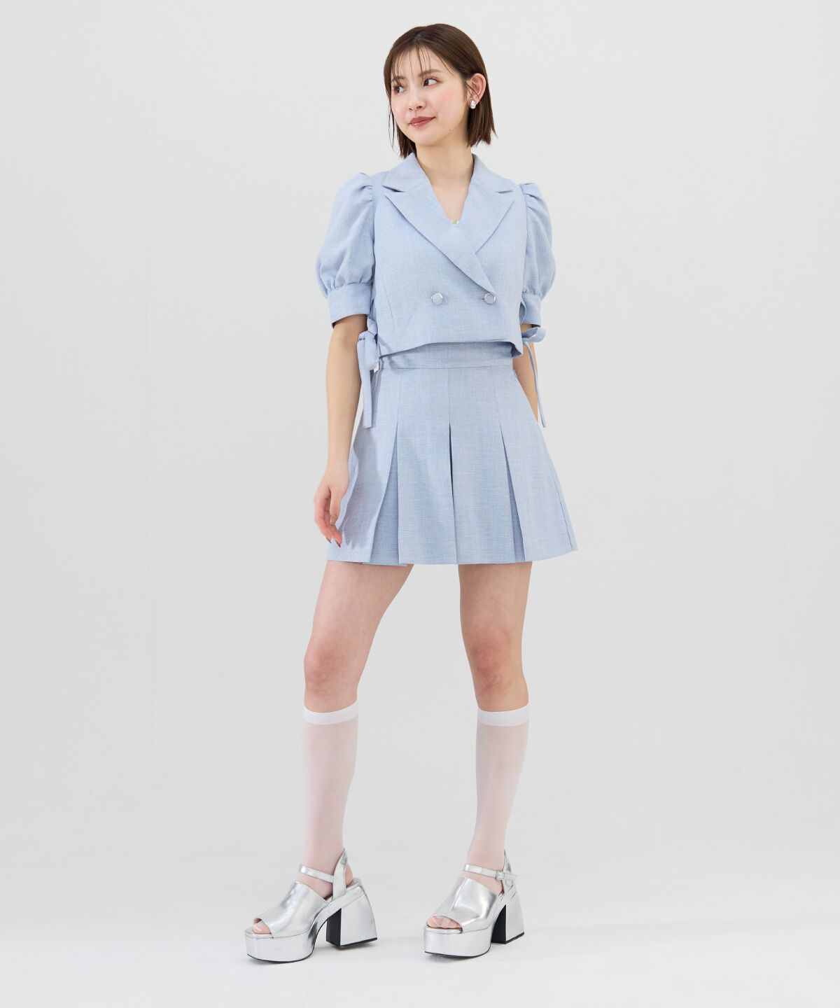 REDYAZEL「ボックスタックショートパンツ」|キュロット|
