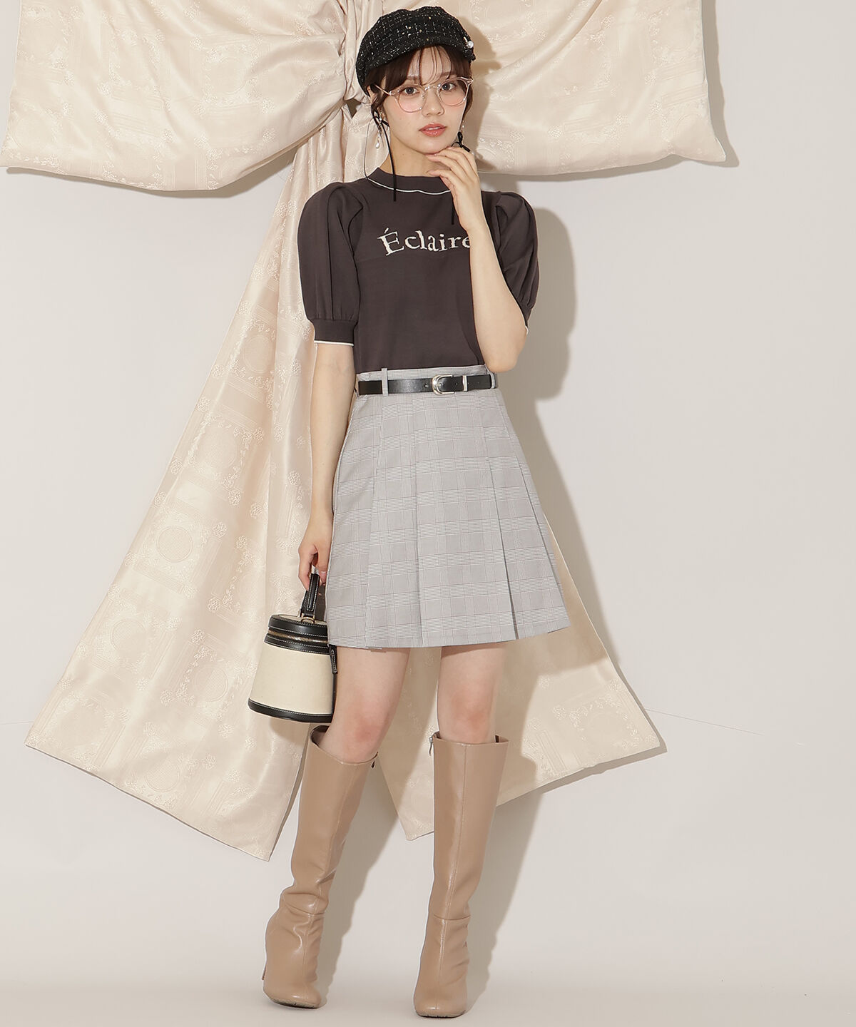 WILLSELECTION「ジャガードロゴパフニット」|ニット・セーター|