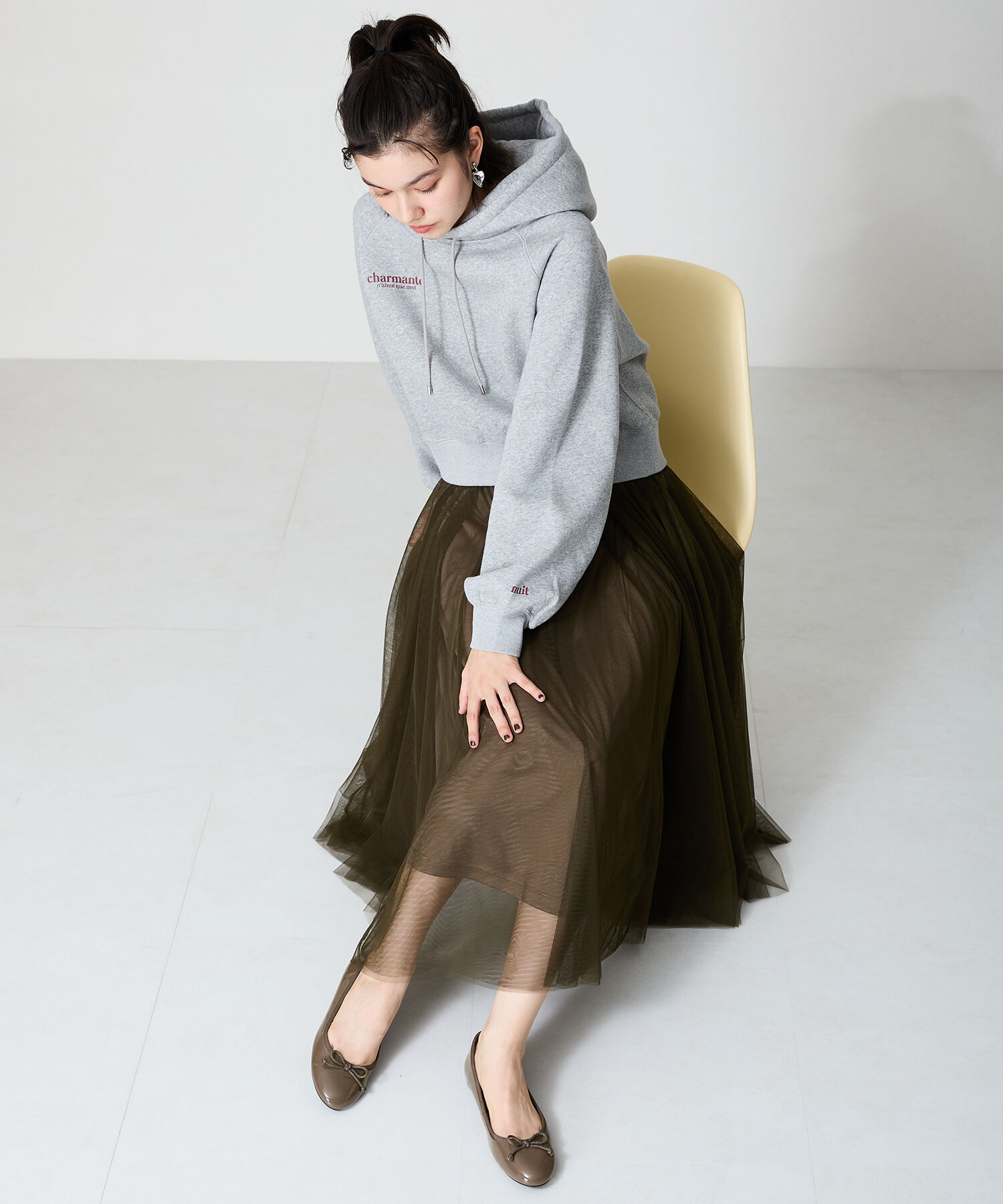 ORiental TRaffic「【 WEB限定 】 バレエシューズ /R-4006 パンプス フラット 厚手クッション エナメル ヒール1cm」|パンプス|