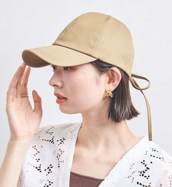 UNITED ARROWS「コットン バックリボン キャップ UV」|キャップ・キャスケット|