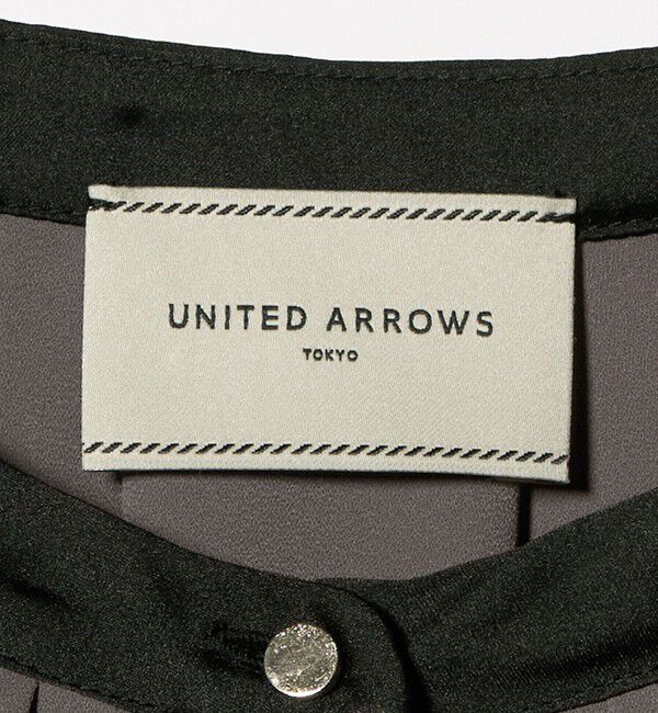 UNITED ARROWS「バイカラー パイピング ブラウス ‐ウォッシャブル‐」|シャツ・ブラウス|