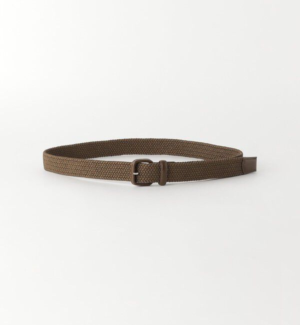 UNITED ARROWS green label relaxing「レザー バックル ゴムメッシュ ベルト」|ベルト|