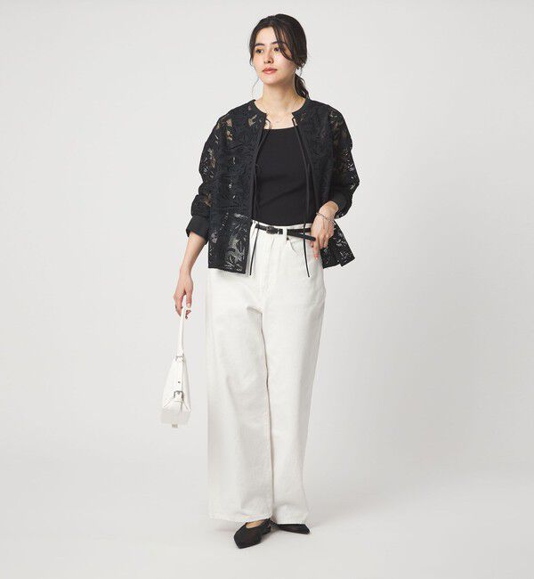 UNITED ARROWS green label relaxing「デコルテ フライス タンクトップ 抗菌」|タンクトップ|