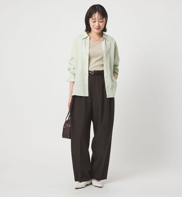 UNITED ARROWS green label relaxing「デコルテ フライス タンクトップ 抗菌」|タンクトップ|