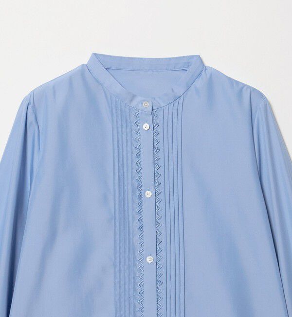 UNITED ARROWS green label relaxing「ピンタック レース ブラウス マシンウォッシャブル」|シャツ・ブラウス|