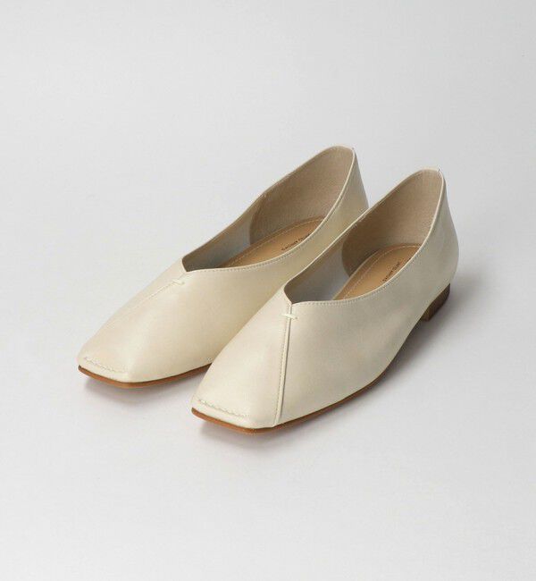 BEAUTY&YOUTH UNITED ARROWS「Vカットステッチ フラットシューズ」|バレエシューズ|