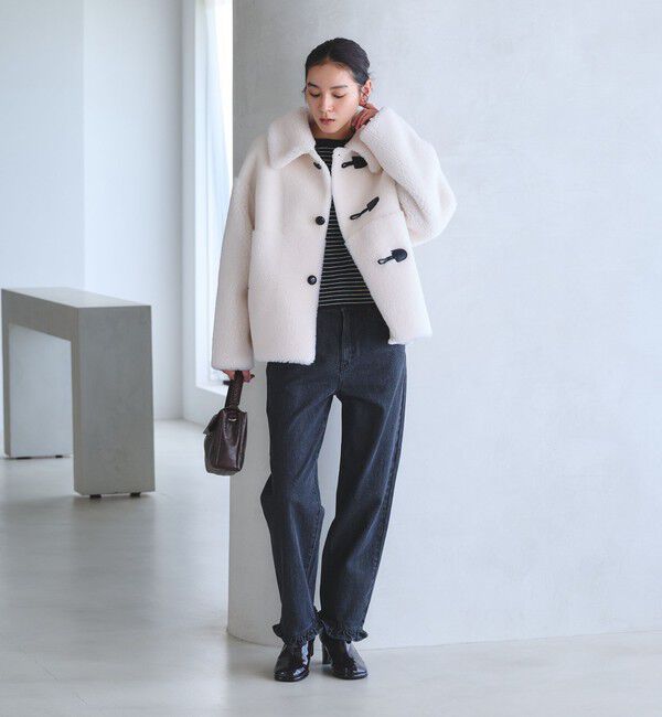 BEAUTY&YOUTH UNITED ARROWS「【WEB限定】ボア&times;フェイクムートン ループボタンジャケット 2WAY」|その他|