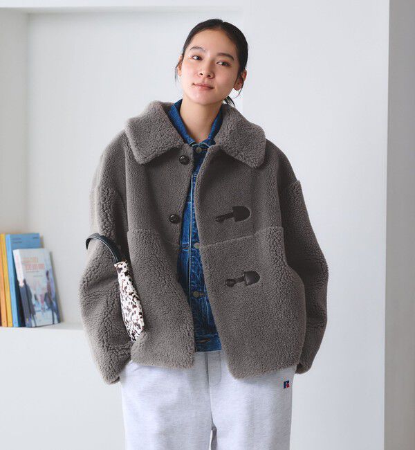 BEAUTY&YOUTH UNITED ARROWS「【WEB限定】ボア&times;フェイクムートン ループボタンジャケット 2WAY」|その他|
