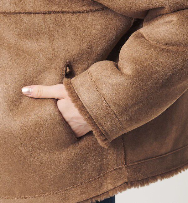 BEAUTY&YOUTH UNITED ARROWS「【WEB限定】ボア&times;フェイクムートン ループボタンジャケット 2WAY」|その他|
