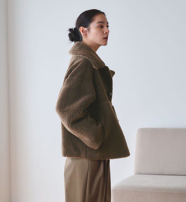 BEAUTY&YOUTH UNITED ARROWS「【WEB限定】ボア&times;フェイクムートン ループボタンジャケット 2WAY」|その他|