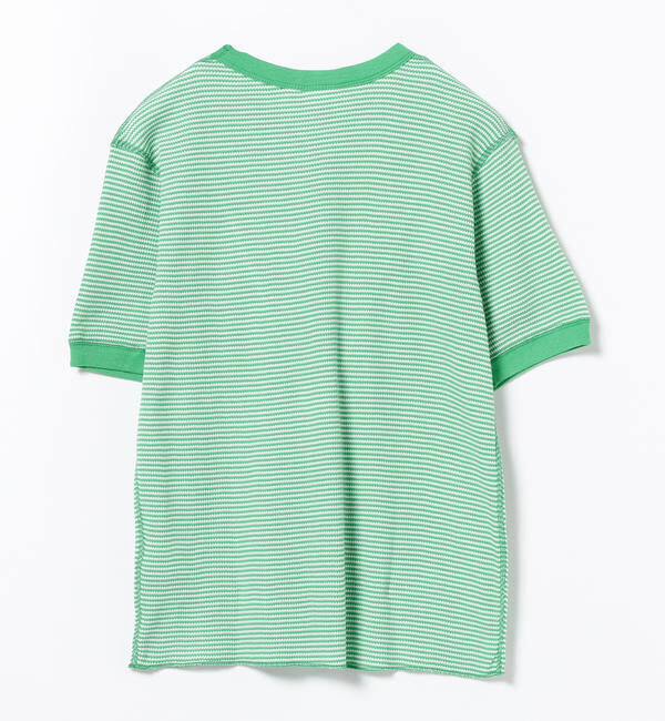 BEAMSBOY「【別注】Healthknit / ワッフル ボーダー Tシャツ」|Tシャツ・カットソー|