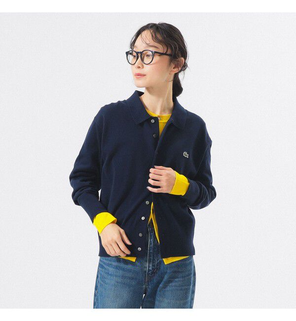 BEAMSBOY「【別注】LACOSTE for BEAMS BOY / ポロ カーディガン」|ニット・セーター|
