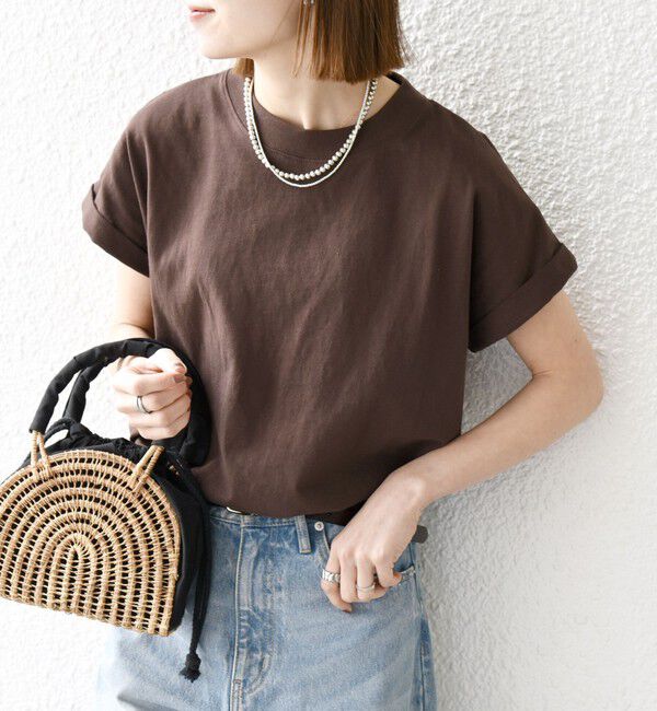 SHIPS any「〈抗菌防臭/洗濯機可能〉USAコットン フレンチスリーブ TEE」|Tシャツ・カットソー|