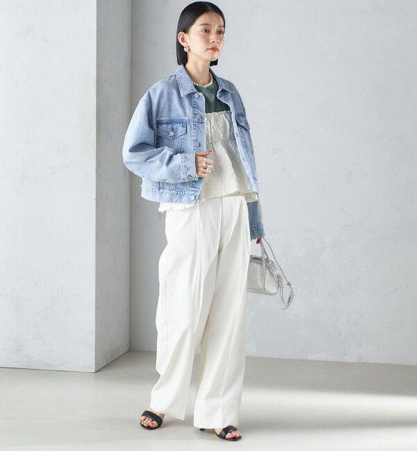 SHIPS for women「〈洗濯機可能〉クロップド デニム ジャケット 24SS ◇」|その他|