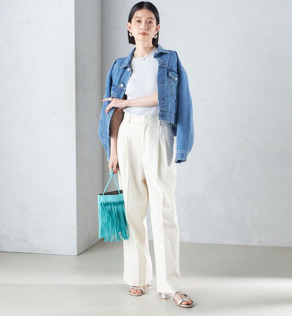 SHIPS for women「〈洗濯機可能〉クロップド デニム ジャケット 24SS ◇」|その他|
