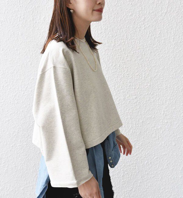 SHIPS for women「* 〈洗濯機可能〉ベア 裏毛 刺繍 ロゴ プルオーバー 24SS ◇」|Tシャツ・カットソー|