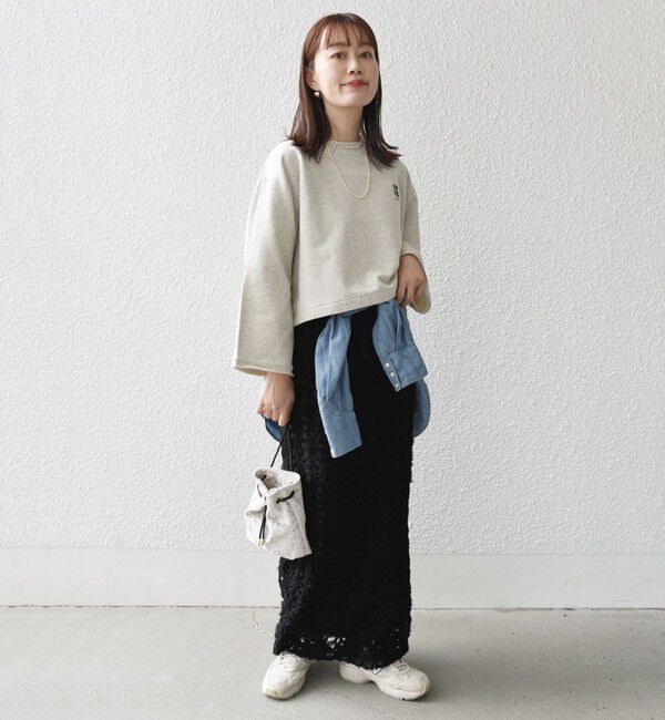 SHIPS for women「* 〈洗濯機可能〉ベア 裏毛 刺繍 ロゴ プルオーバー 24SS ◇」|Tシャツ・カットソー|